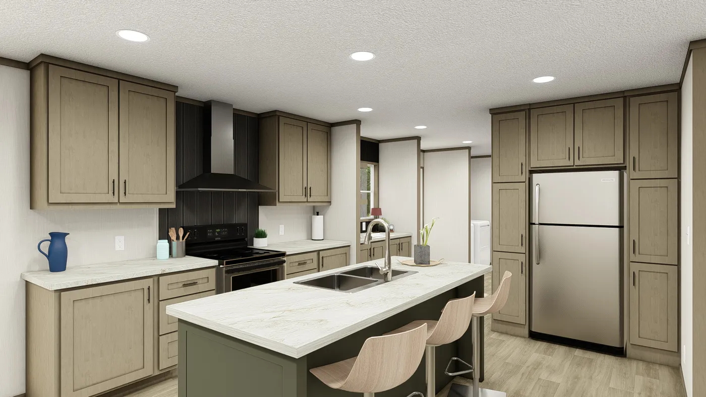 The SNOWCAP Exterior. This Manufactured Mobile Home features 4 bedrooms and 2 baths.