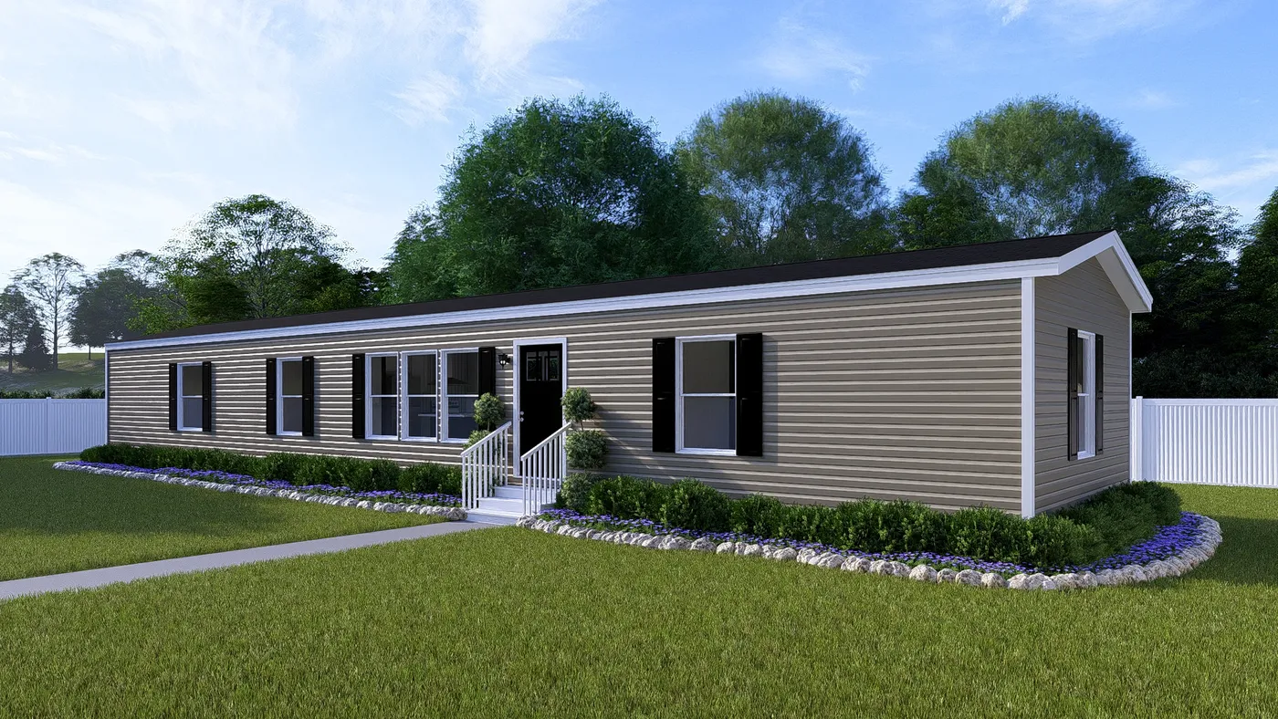 The FESTIVAL Exterior. This Manufactured Mobile Home features 3 bedrooms and 2 baths.