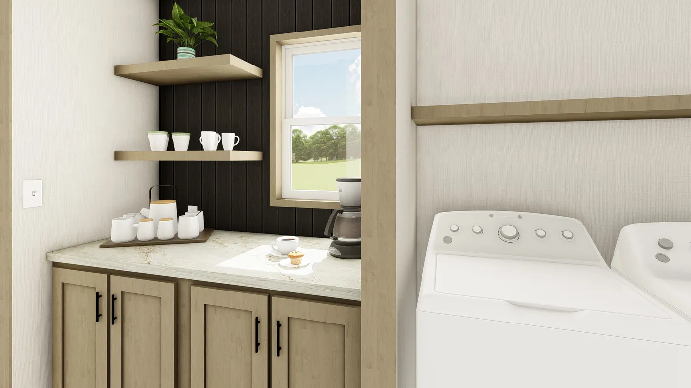 The TIDE 7216-1668 Exterior. This Manufactured Mobile Home features 2 bedrooms and 2 baths.