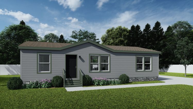 The DRM443F 44'              DREAM Exterior. This Manufactured Mobile Home features 3 bedrooms and 2 baths.