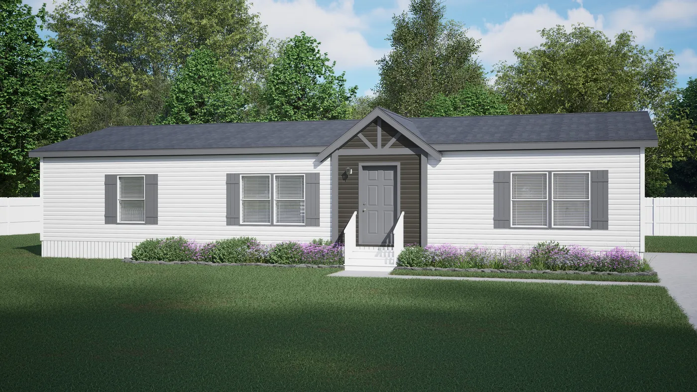 The NUMBER ONE Exterior. This Manufactured Mobile Home features 3 bedrooms and 2 baths.