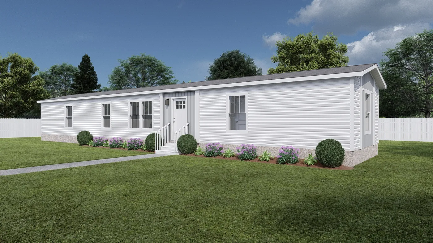 The SWEET CAROLINE Exterior. This Manufactured Mobile Home features 3 bedrooms and 2 baths.