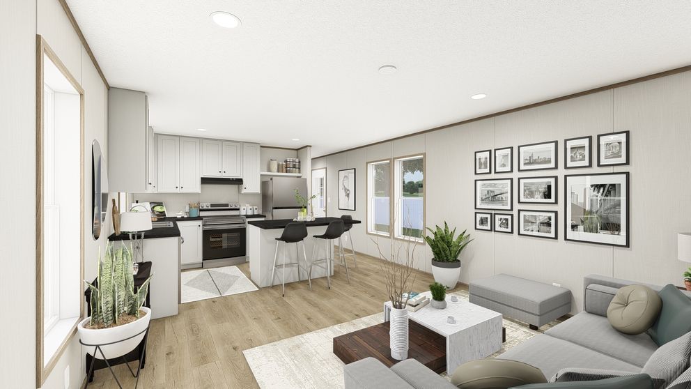 The HORIZON BEACON 16663A Exterior. This Manufactured Mobile Home features 3 bedrooms and 2 baths.