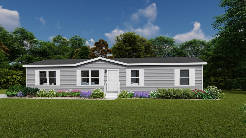The ASPIRE Exterior. This Manufactured Mobile Home features 3 bedrooms and 2 baths.