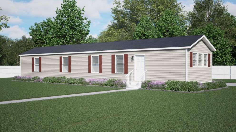 The 7016-CC03 HARBORVIEW 70 Exterior. This Manufactured Mobile Home features 3 bedrooms and 2 baths.