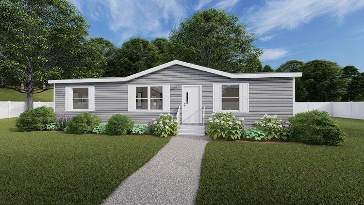 The EXCITEMENT Exterior. This Manufactured Mobile Home features 3 bedrooms and 2 baths.