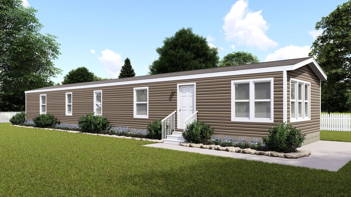 The LIFESTYLE 15-5 Exterior. This Manufactured Mobile Home features 3 bedrooms and 2 baths.