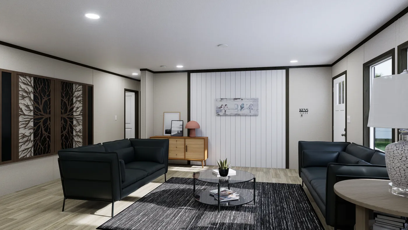 The THE FLOURISH Exterior. This Manufactured Mobile Home features 3 bedrooms and 2 baths.