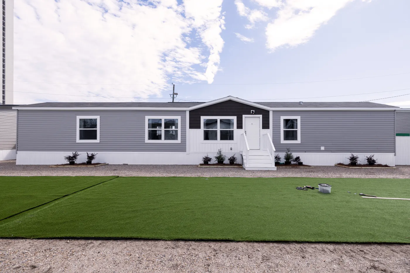 The THE GENERAL Exterior. This Manufactured Mobile Home features 3 bedrooms and 2 baths.