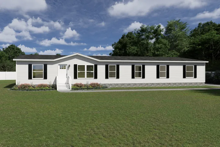 The SUMMIT Exterior. This Manufactured Mobile Home features 4 bedrooms and 3 baths.