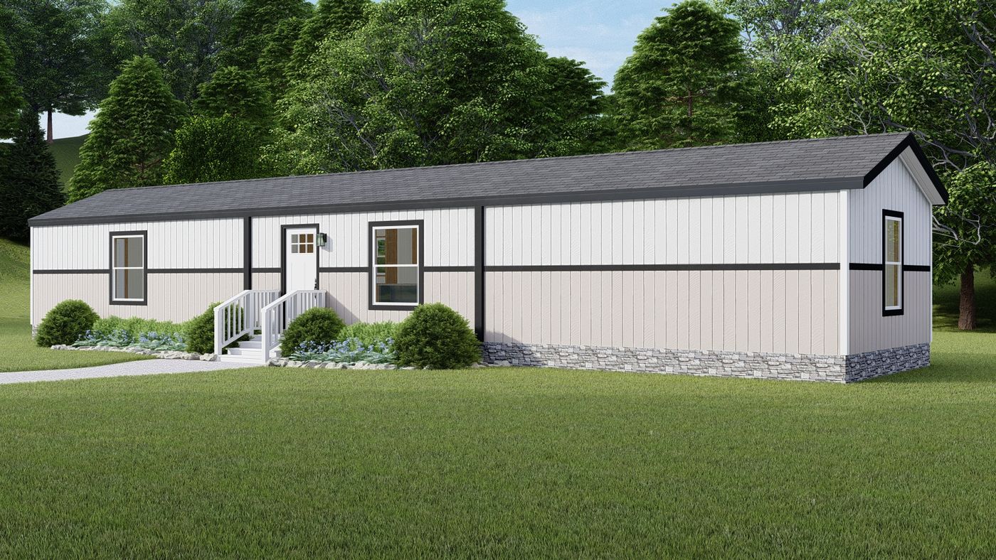 The TUSCANY Exterior. This Manufactured Mobile Home features 2 bedrooms and 2 baths.