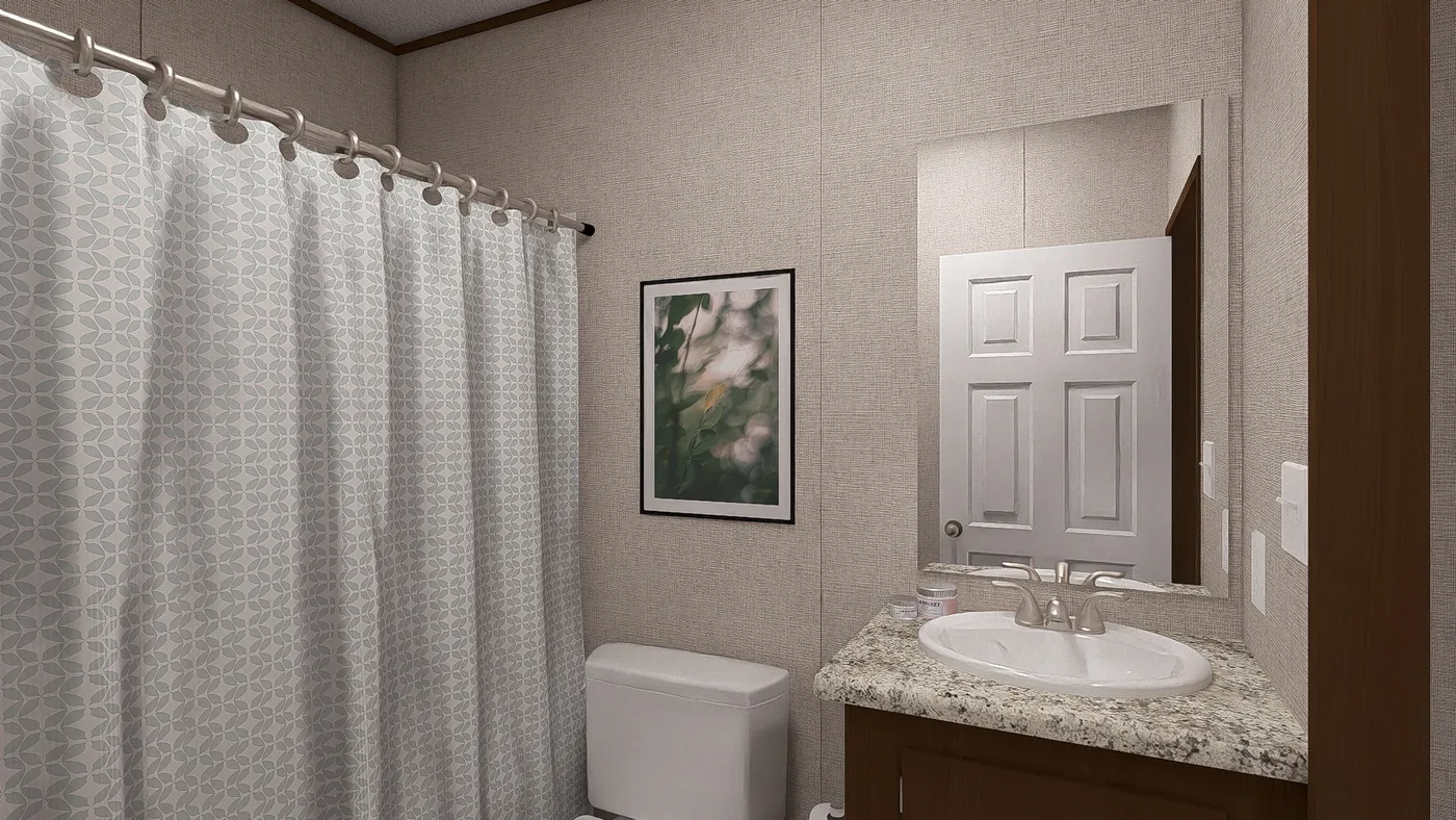 The ASPEN Exterior. This Manufactured Mobile Home features 3 bedrooms and 2 baths.