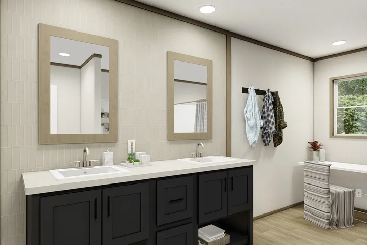 The SUMMIT Exterior. This Manufactured Mobile Home features 4 bedrooms and 3 baths.