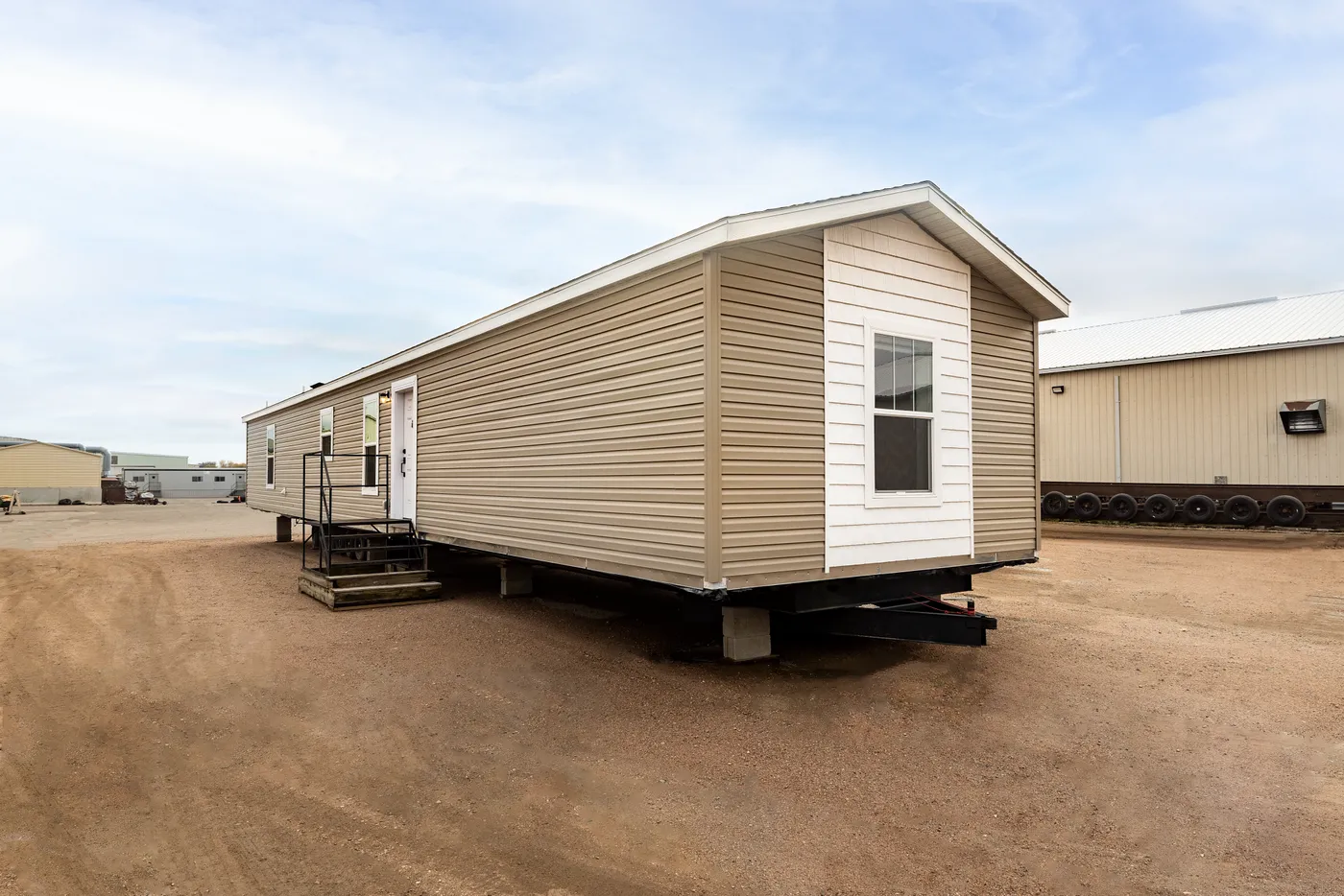 The RAMSEY 223 Exterior. This Manufactured Mobile Home features 3 bedrooms and 2 baths.