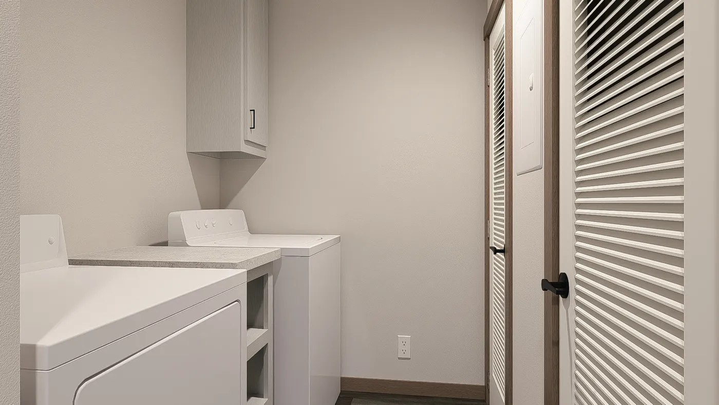 The TINSLEY Exterior. This Manufactured Mobile Home features 4 bedrooms and 2 baths.