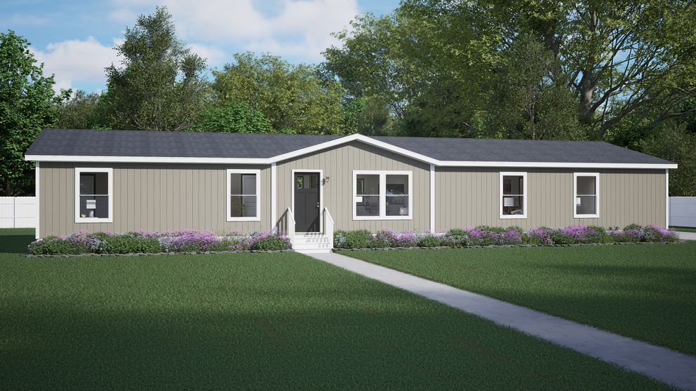 The THRIVE Exterior. This Manufactured Mobile Home features 4 bedrooms and 2 baths.