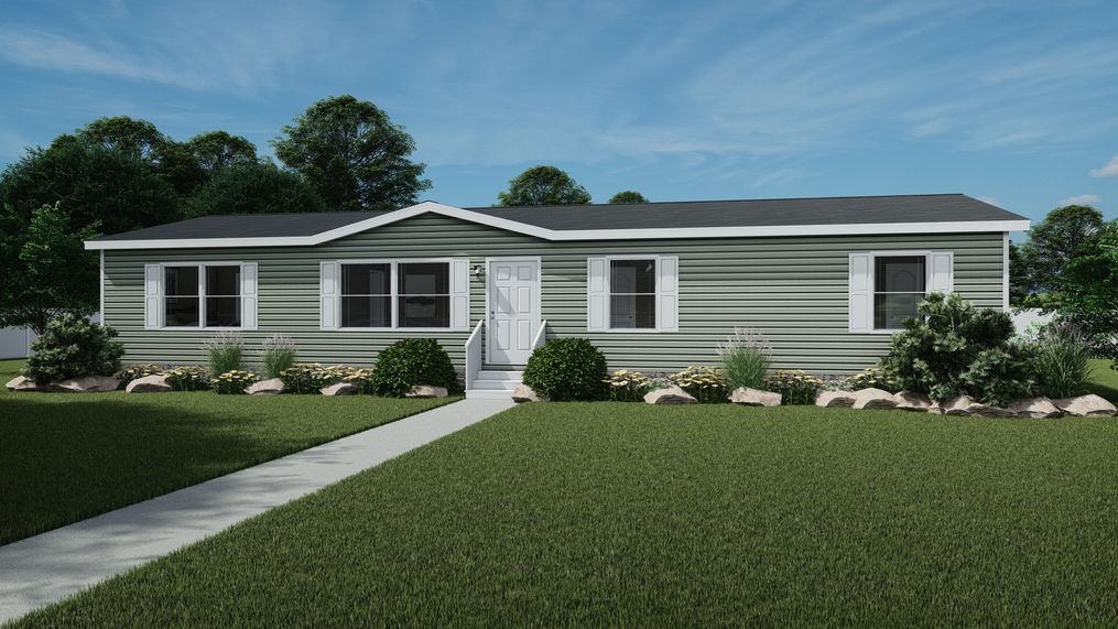 The ULTRA PRO 3 BR 28X60 Exterior. This Manufactured Mobile Home features 3 bedrooms and 2 baths.