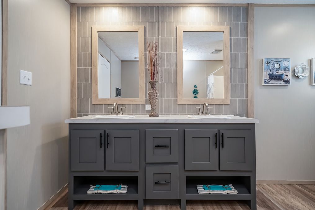 The RIO Exterior. This Manufactured Mobile Home features 3 bedrooms and 2 baths.