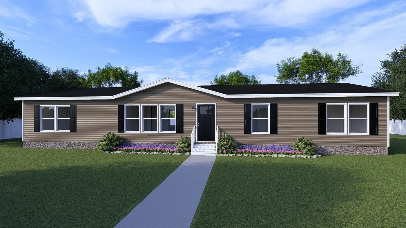 The EMPOWER Exterior. This Manufactured Mobile Home features 4 bedrooms and 2 baths.