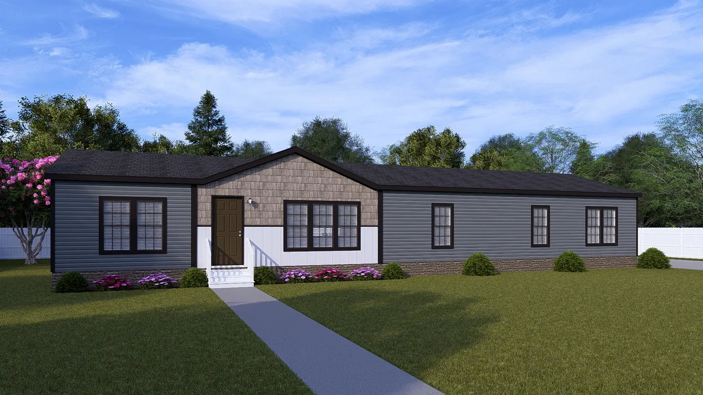 The THE BIG EASY Exterior. This Manufactured Mobile Home features 4 bedrooms and 3 baths.