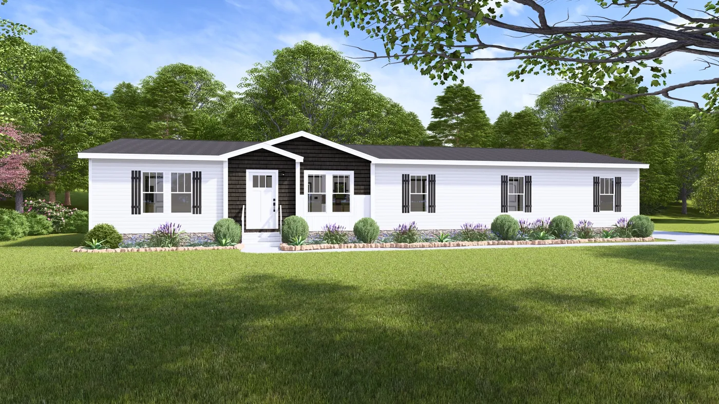 The BOUJEE XL 2 Exterior. This Manufactured Mobile Home features 4 bedrooms and 3 baths.