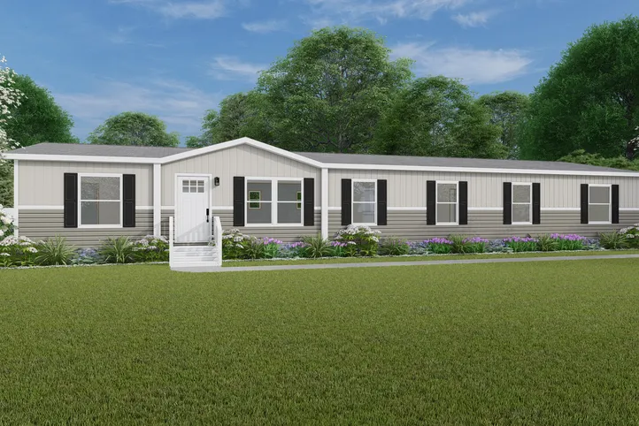 The SUMMIT Exterior. This Manufactured Mobile Home features 4 bedrooms and 3 baths.