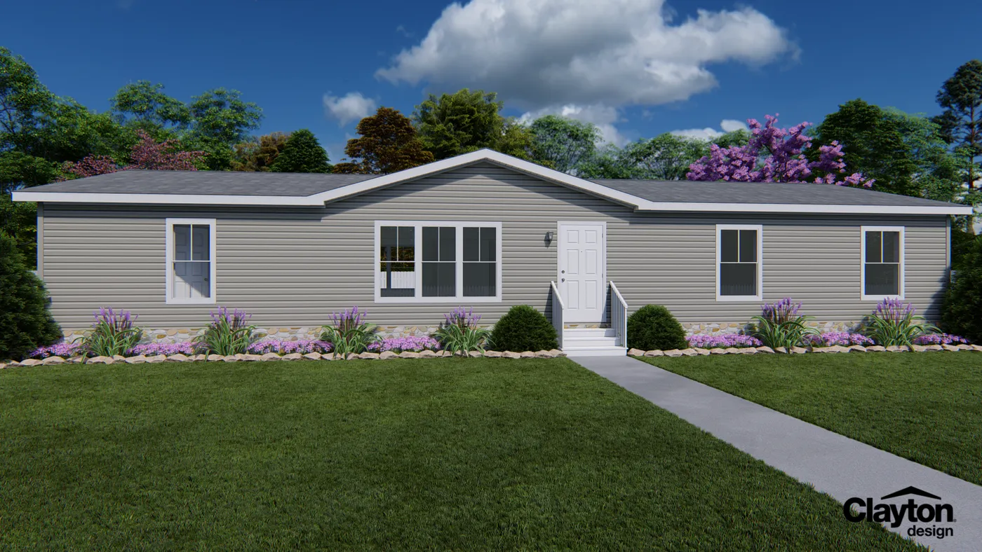 The LEGEND 43 Exterior. This Manufactured Mobile Home features 3 bedrooms and 2 baths.