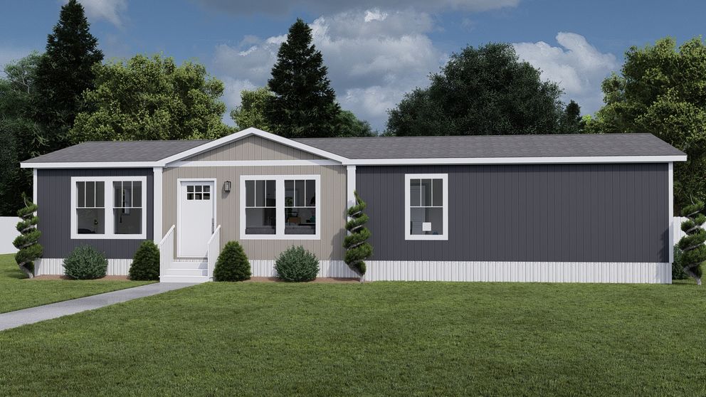 The MY GIRL Exterior. This Manufactured Mobile Home features 3 bedrooms and 2 baths.