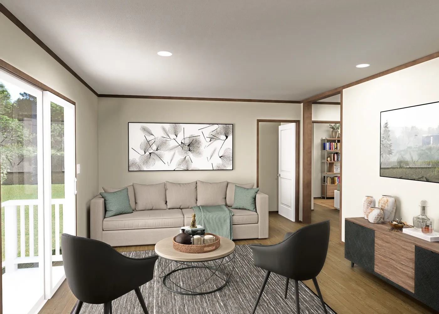 The BOONE Exterior. This Manufactured Mobile Home features 4 bedrooms and 2 baths.