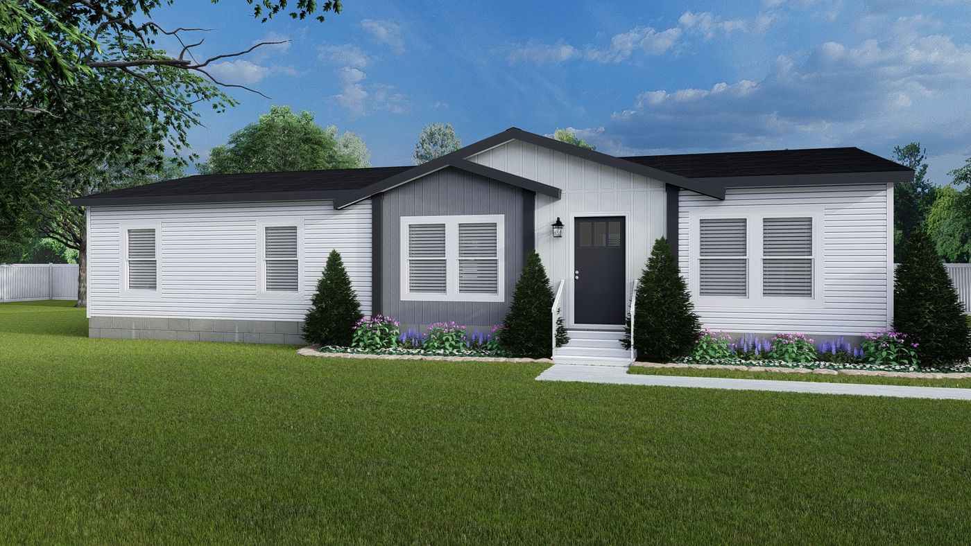 The ANATOLIA Exterior. This Manufactured Mobile Home features 3 bedrooms and 2 baths.