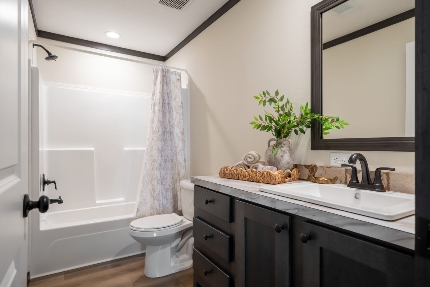 The THE VOGUE 60 Exterior. This Manufactured Mobile Home features 3 bedrooms and 2 baths.