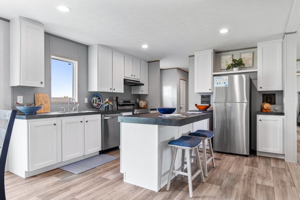 The HAVEN Exterior. This Manufactured Mobile Home features 3 bedrooms and 2 baths.