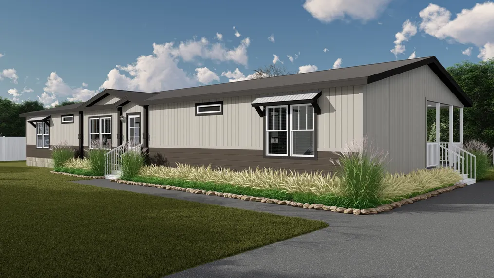 The THE CHANEL Exterior. This Manufactured Mobile Home features 4 bedrooms and 3 baths.