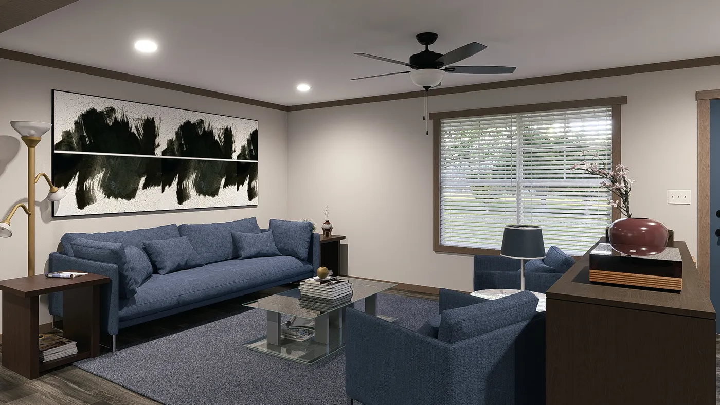 The TINSLEY Exterior. This Manufactured Mobile Home features 4 bedrooms and 2 baths.