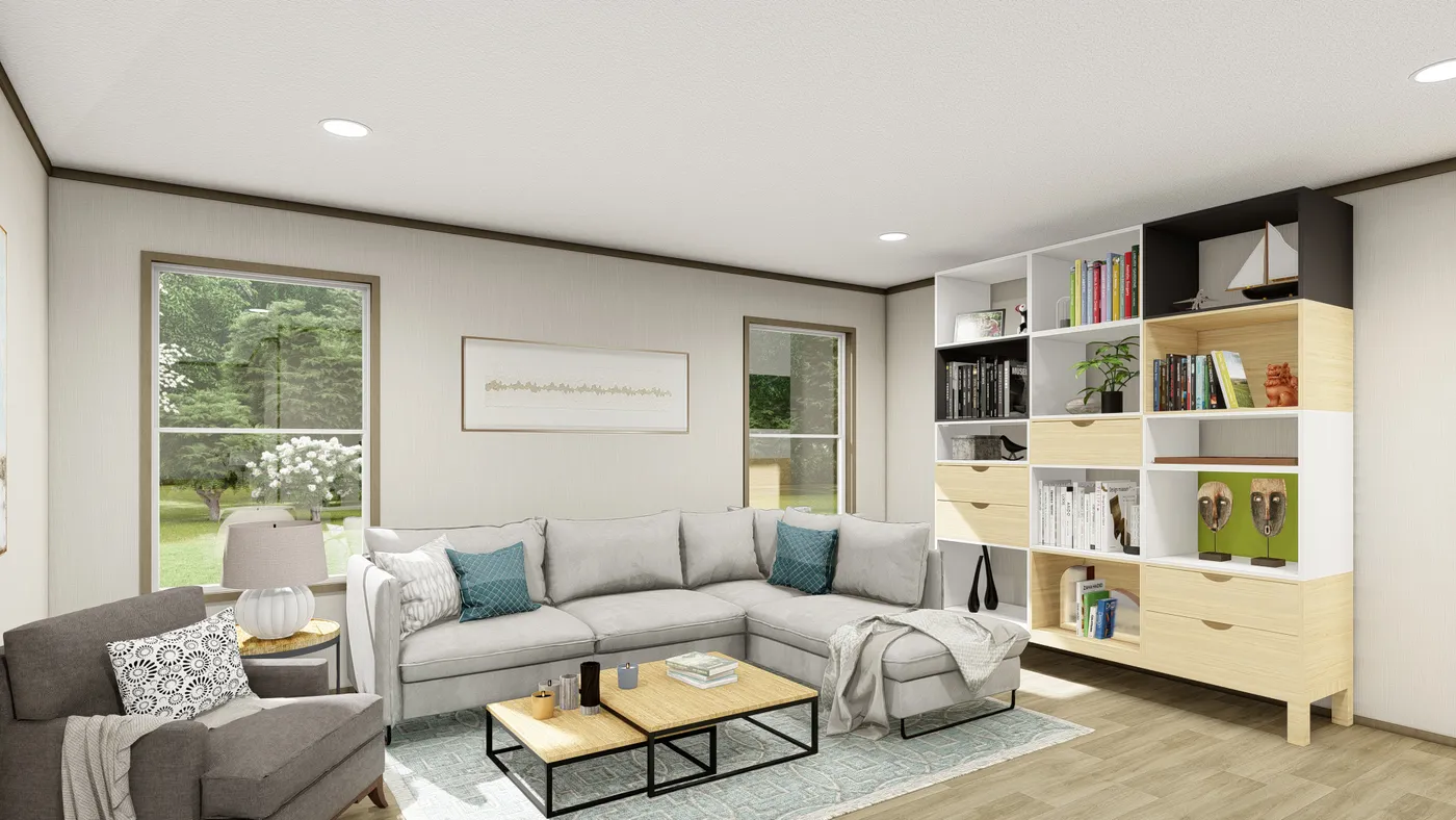 The SUMMIT Exterior. This Manufactured Mobile Home features 4 bedrooms and 3 baths.