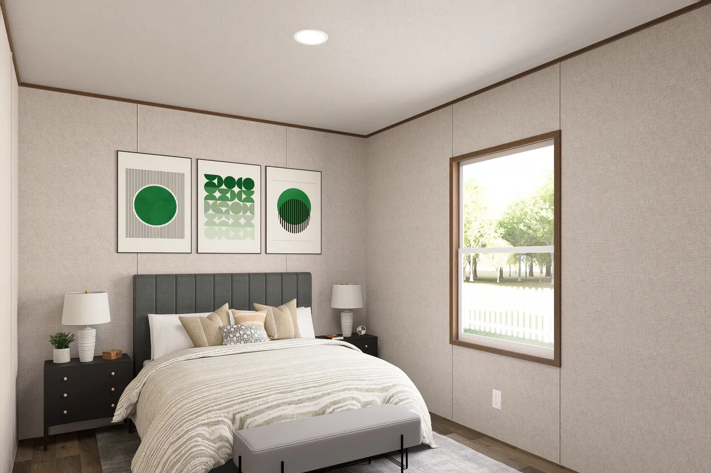 The MAGNOLIA Exterior. This Manufactured Mobile Home features 3 bedrooms and 2 baths.