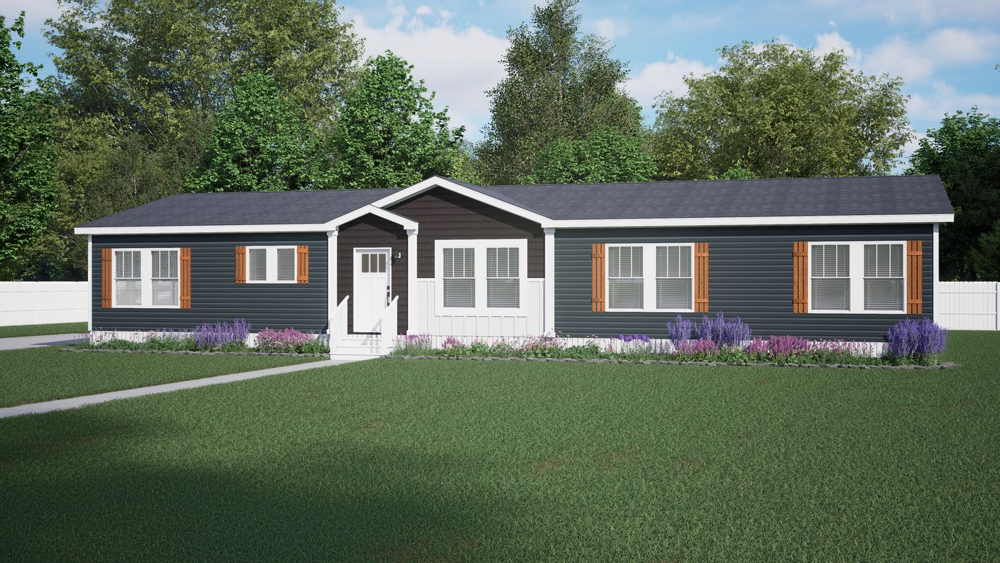 The BOUJEE PREMIER Exterior. This Manufactured Mobile Home features 4 bedrooms and 2 baths.