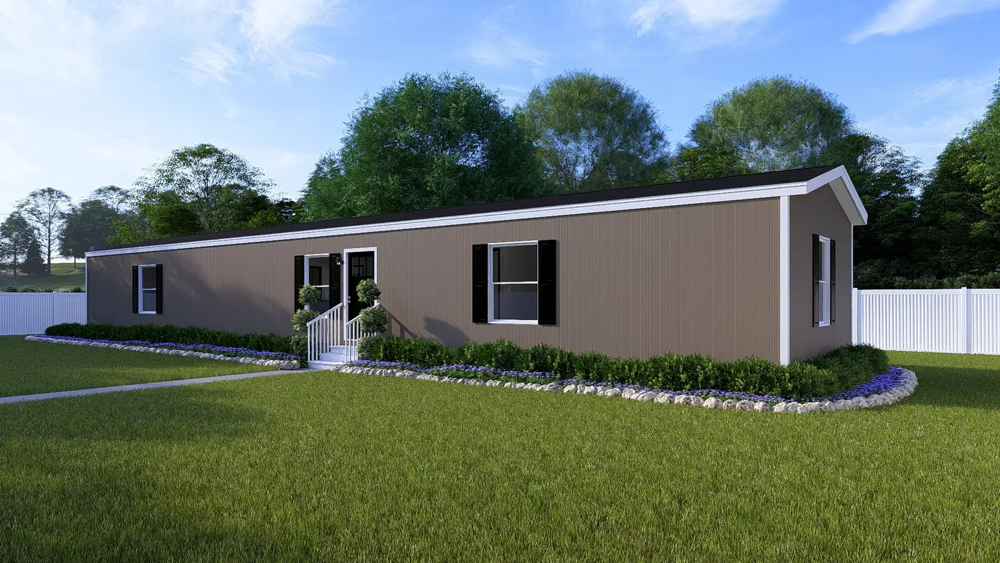 The COLOSSAL Exterior in Clay. This Manufactured Mobile Home features 3 bedrooms and 2 baths.