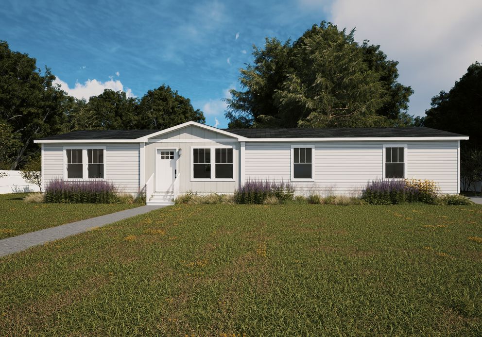 The SEQUENCE Exterior. This Manufactured Mobile Home features 4 bedrooms and 2 baths.