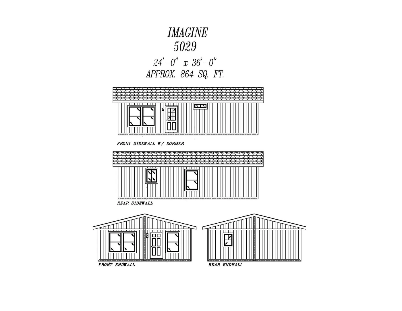 The 5029 IMAGINE Exterior. This Manufactured Mobile Home features 2 bedrooms and 2 baths.