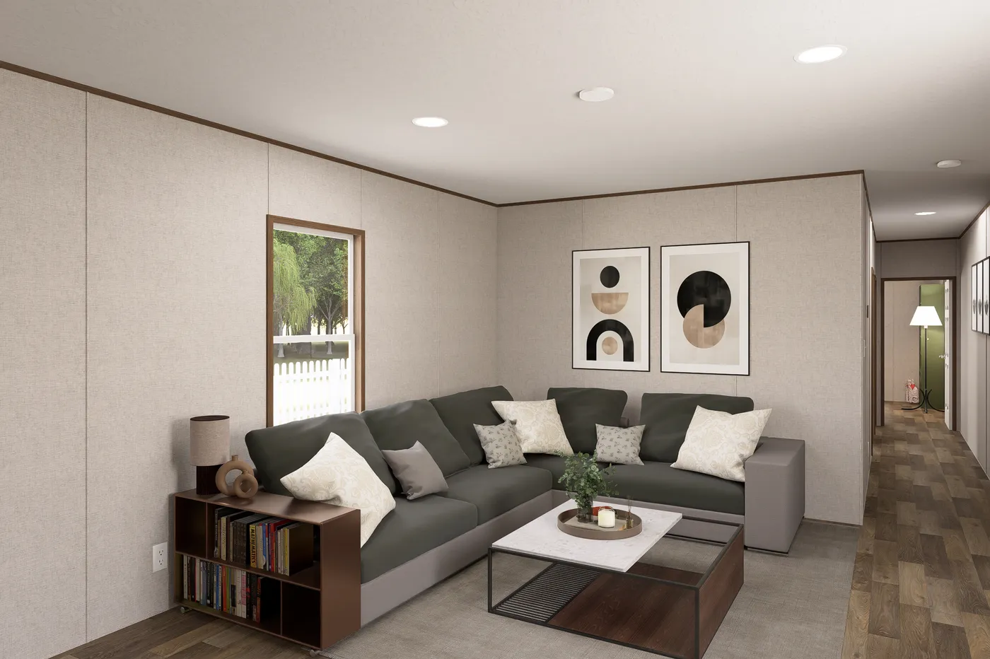 The MAGNOLIA Exterior. This Manufactured Mobile Home features 3 bedrooms and 2 baths.