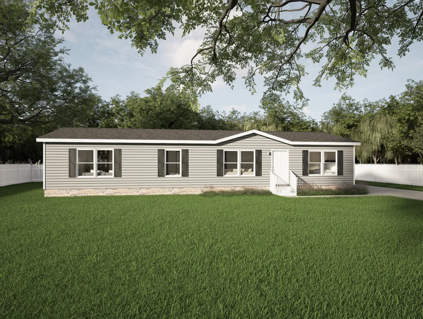 The HAVEN Exterior. This Manufactured Mobile Home features 3 bedrooms and 2 baths.