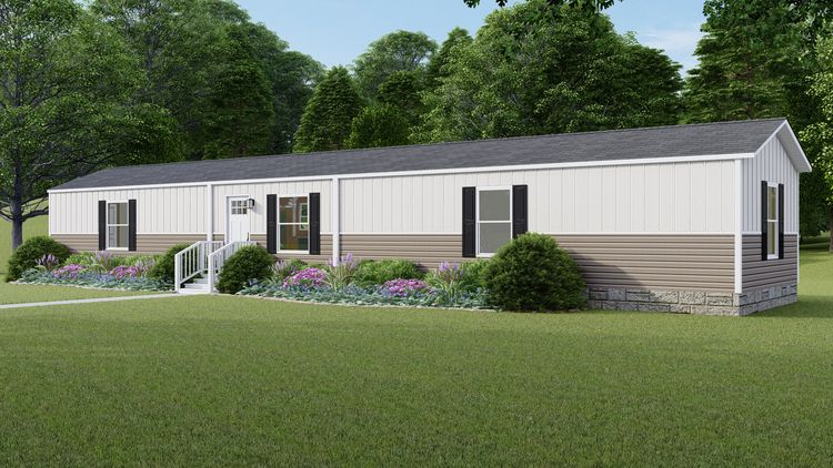 The SYDNEY Exterior. This Manufactured Mobile Home features 3 bedrooms and 2 baths.