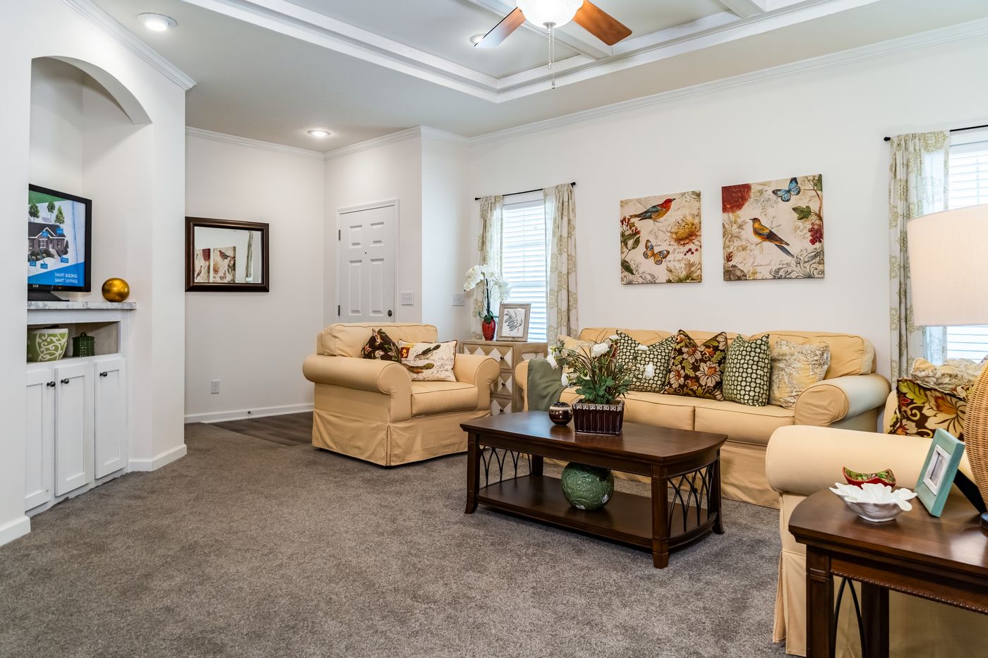 The 3447 CAROLINA Exterior. This Modular Home features 3 bedrooms and 2 baths.