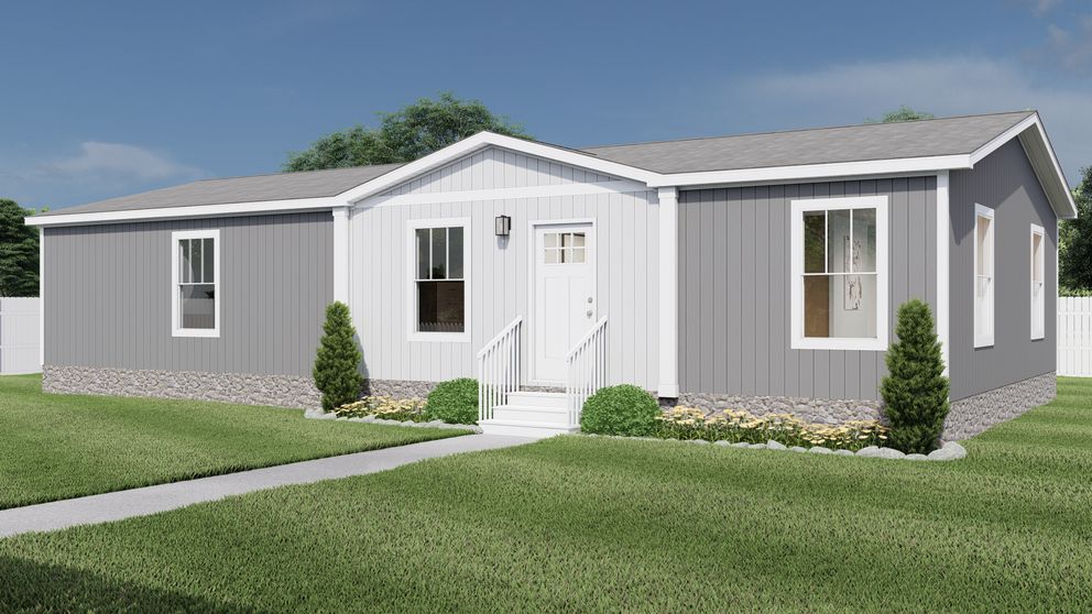 The FREE BIRD Exterior. This Manufactured Mobile Home features 3 bedrooms and 2 baths.