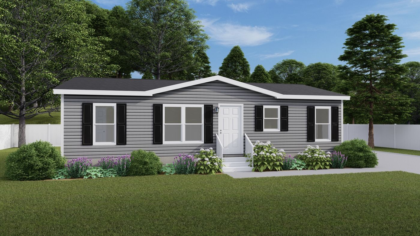 The HARTFORD Exterior. This Manufactured Mobile Home features 3 bedrooms and 2 baths.