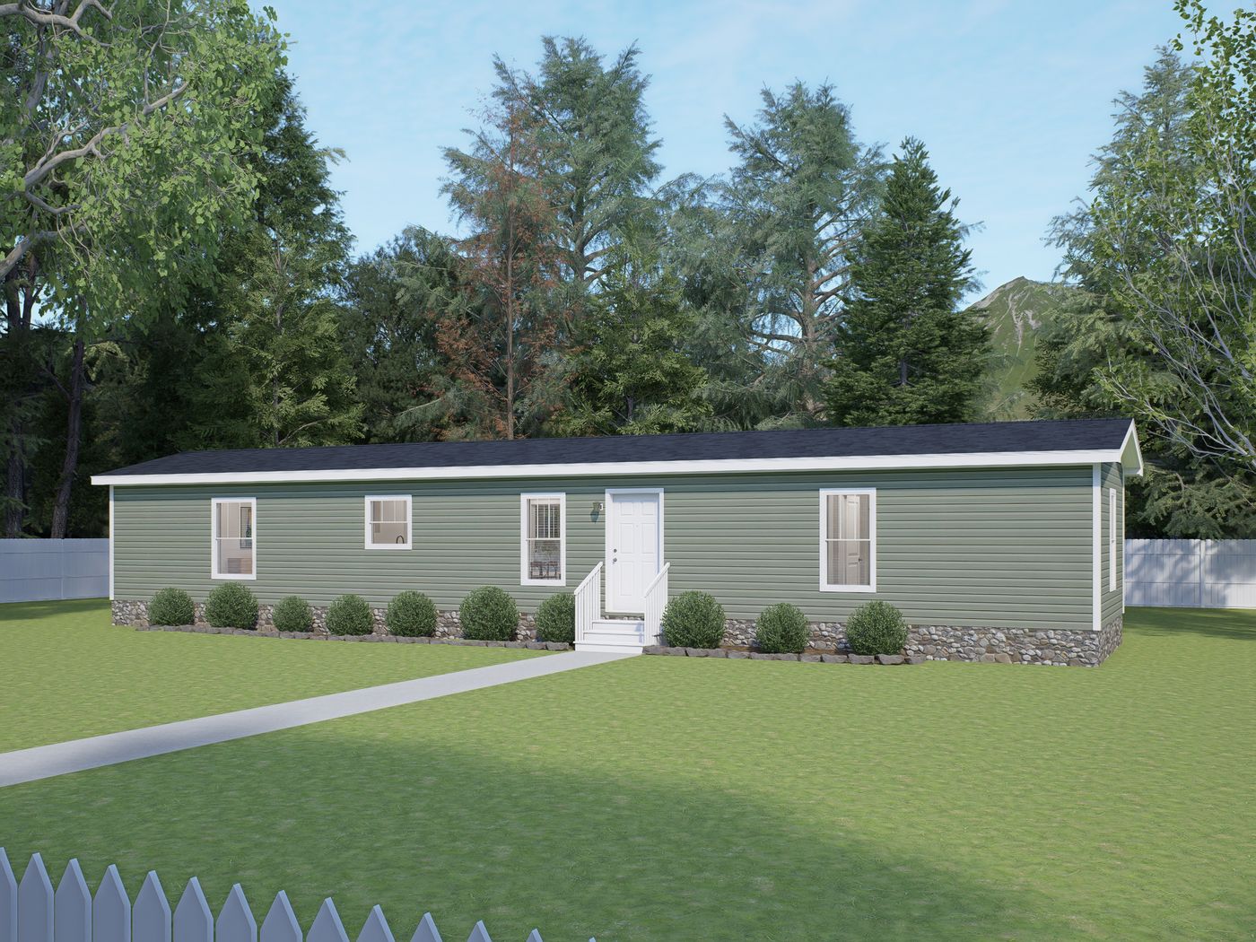 The RIGHT CHOICE 106 Exterior. This Manufactured Mobile Home features 3 bedrooms and 2 baths.