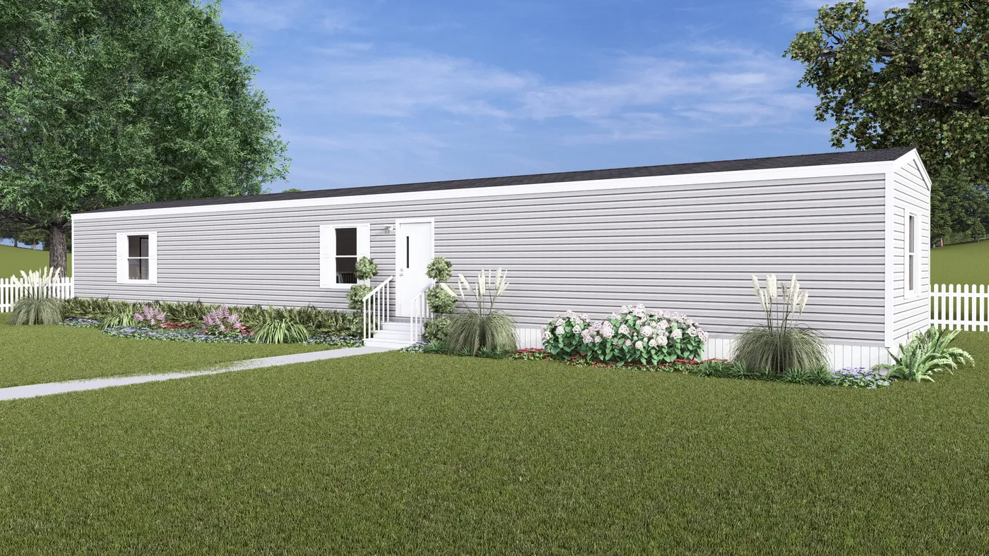 The MAGNOLIA Exterior. This Manufactured Mobile Home features 3 bedrooms and 2 baths.