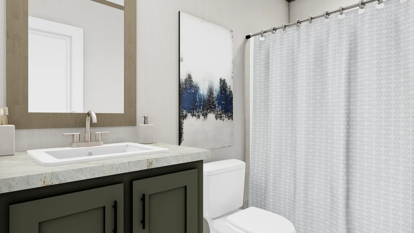 The ERIKSON Exterior. This Manufactured Mobile Home features 3 bedrooms and 2 baths.