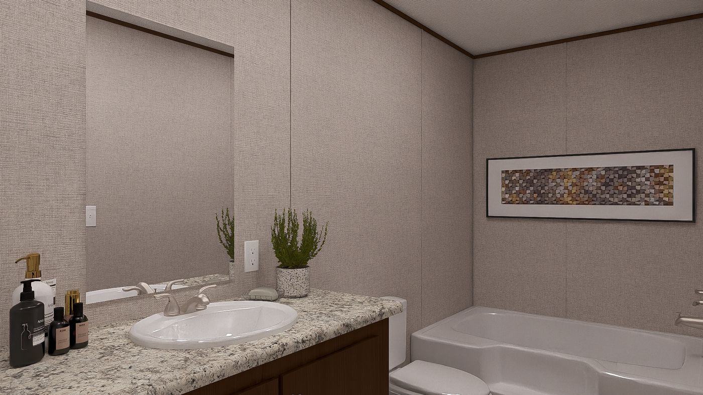 The BIRCH Exterior. This Manufactured Mobile Home features 3 bedrooms and 2 baths.